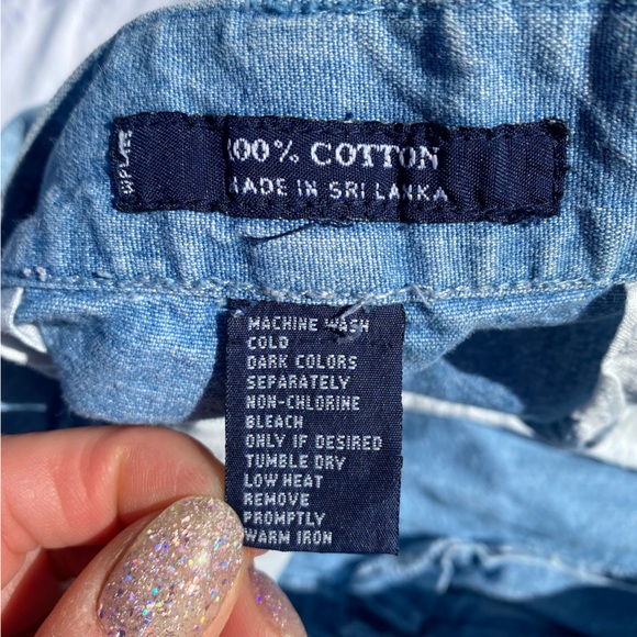 Chaps Ralph Lauren Denim high rise shorts - Picture 2 of 7